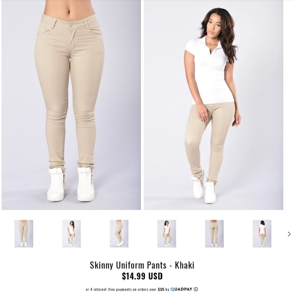 Fashion Nova Khaki Pants